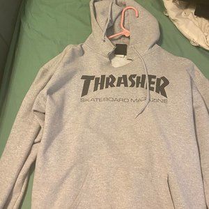 grey thrasher hoodie